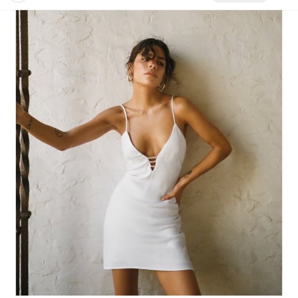 ZARA SATIN EFFECT JEWEL DRESS - Picture 7 of 16